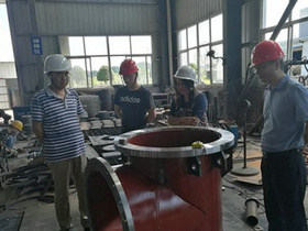 <b>重庆某水务公司订购的1200mm双吸中开泵在加班加点制造中</b>