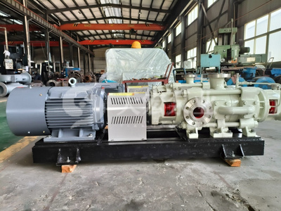 常德某水处理厂采购天宏泵业2套TD85-50×3P型自平衡多级泵