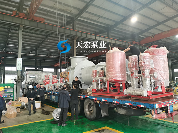 10万GT邮轮专用船坞排水泵客户验收完成交付 (1)